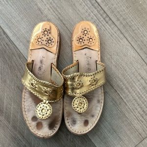 Jack Rogers Gold Sandal